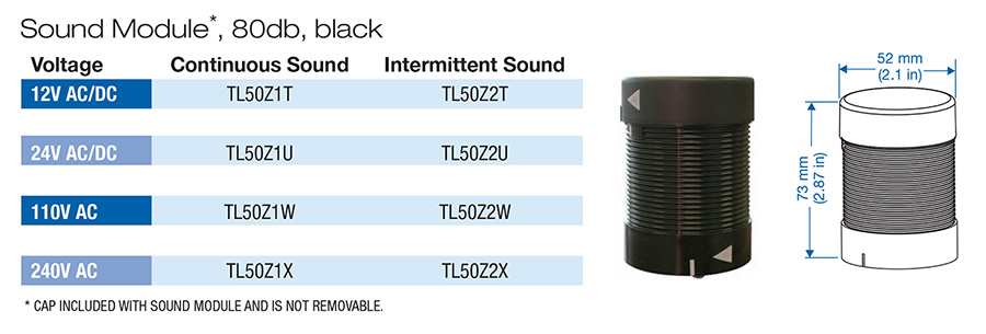 tower light sound module